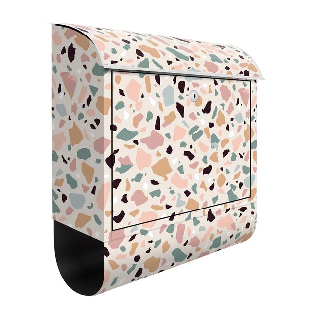 Letterboxes pink Terazzo Pattern Naples