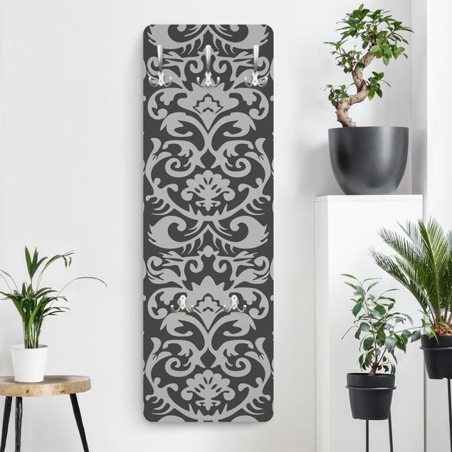 Wall mounted coat rack black and white The 7 Virtues - Temperance