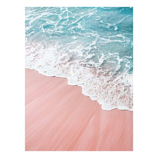 Glass prints beach The Ocean's Deep Love