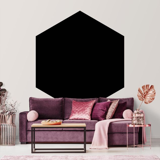 Hexagonal wallpapers Deep Black
