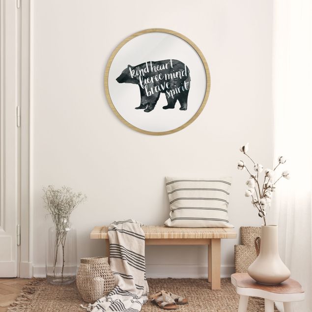 Bear wall art Animals With Wisdom - Deer