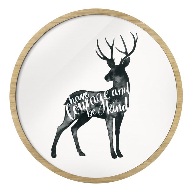 Framed quotes Animals With Wisdom - Deer