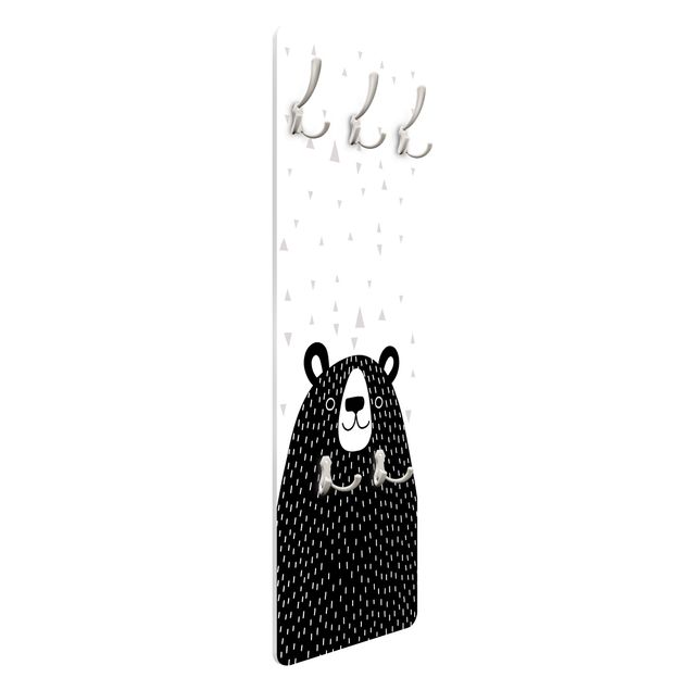 Wall coat hanger Zoo With Patterns - Bear
