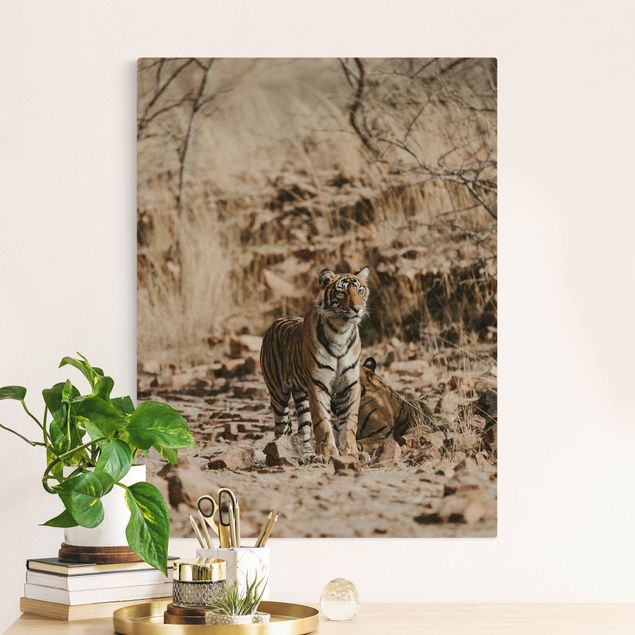 Tiger canvas wall art Tiger In The Wild