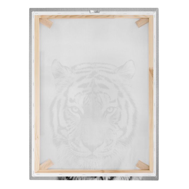 Prints modern Tiger Tiago Black And White