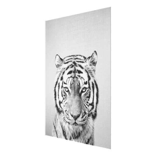 Black and white wall art Tiger Tiago Black And White