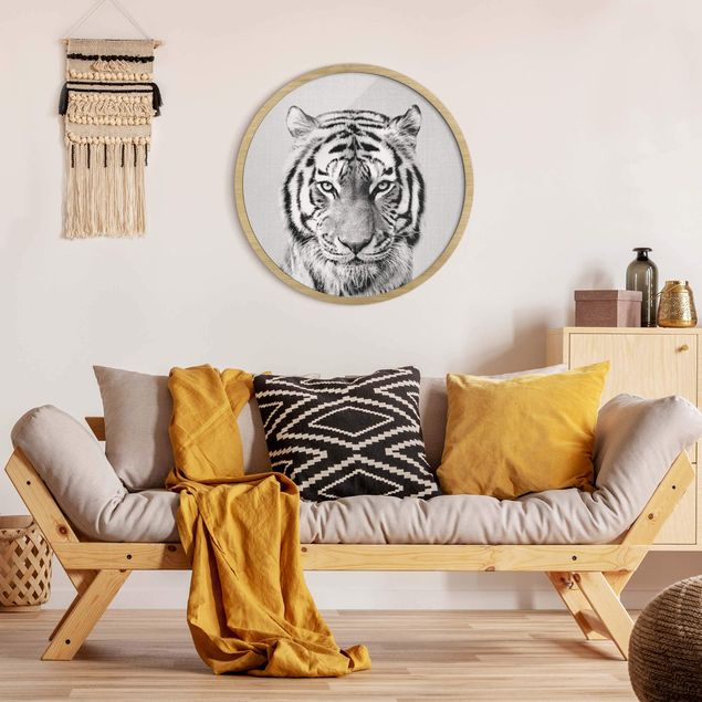 Animal canvas Tiger Tiago Black And White