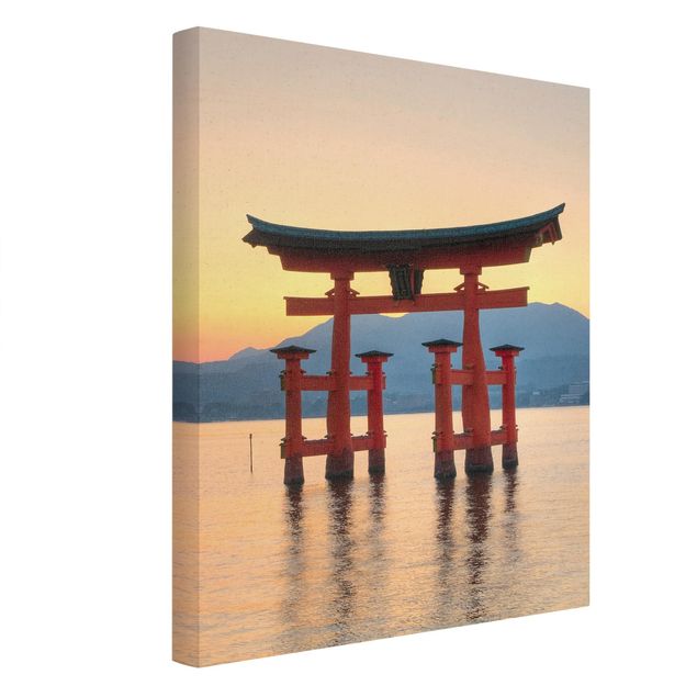 Canvas landscape Torii Near Itsukushima