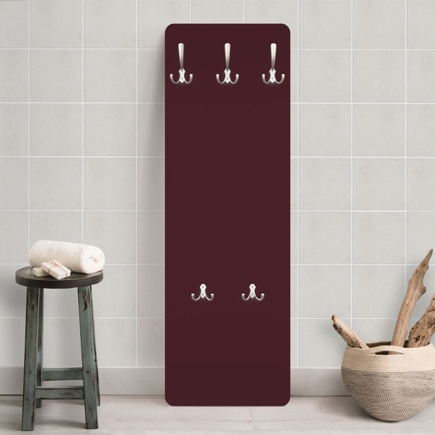 Wall mounted coat rack red Tuscany Wine Red