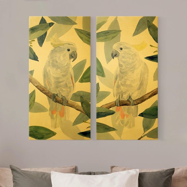 Prints flower Tropical Cockatoo Set