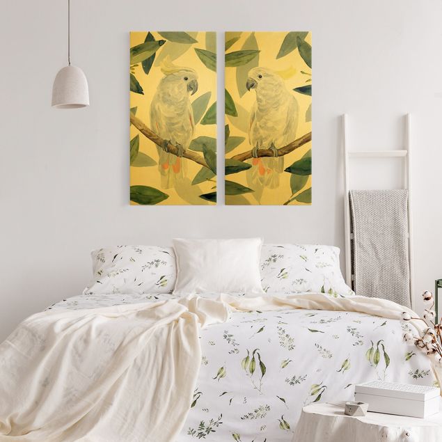 Flower print Tropical Cockatoo Set