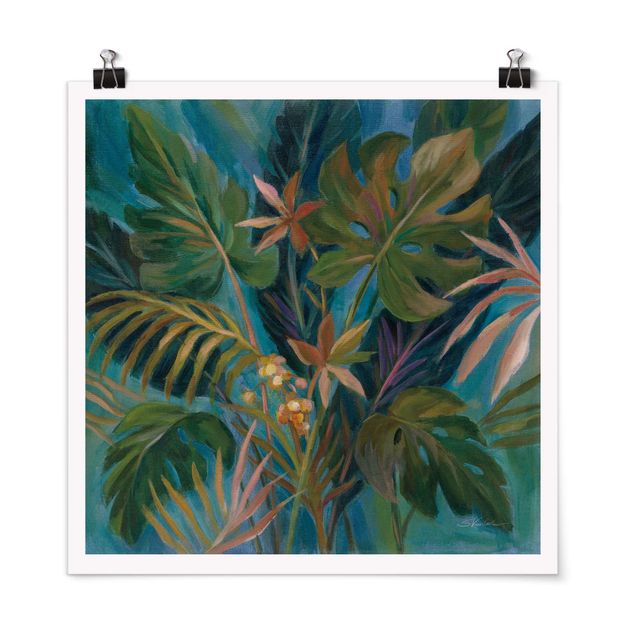Prints floral Tropical midnight atmosphere