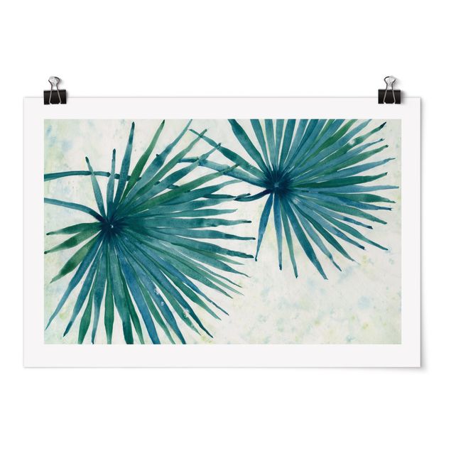 Prints modern Tropicl Palm Leaves Close-up