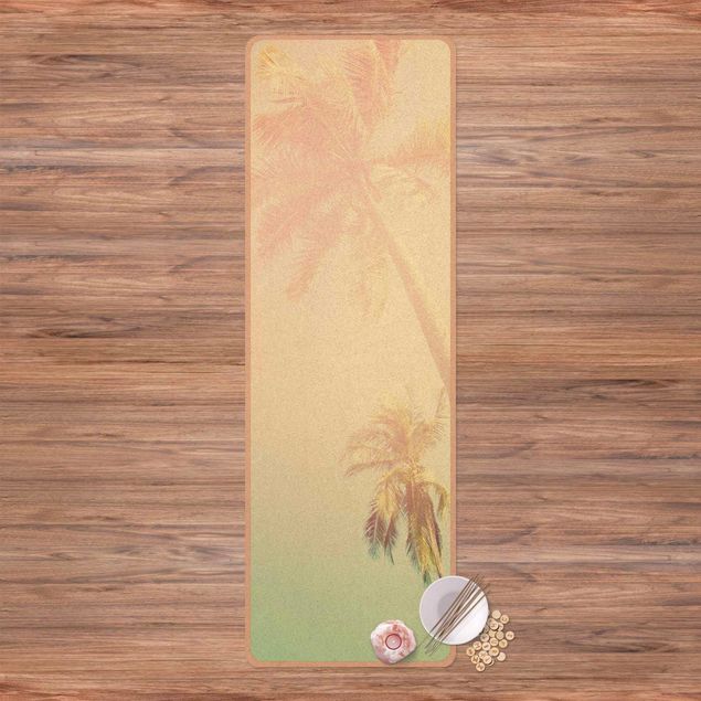 Modern rugs Tropical Plants Palm Trees At Sunset lll