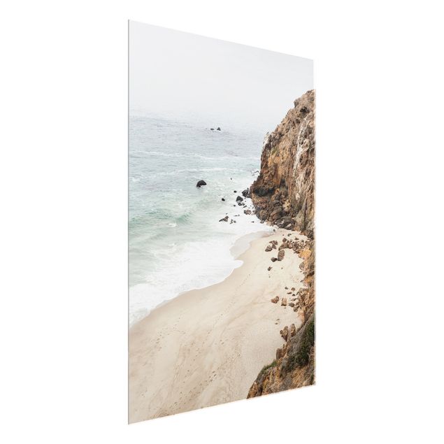 Glass prints landscape Gloomy Malibu