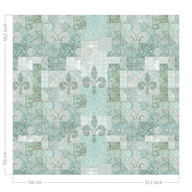 modern curtains for living room Turquoise Patchwork