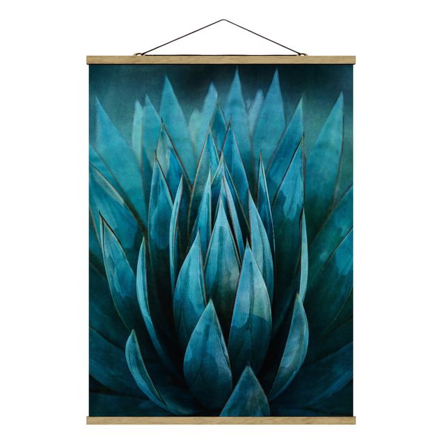 Contemporary art prints Turquoise Succulents