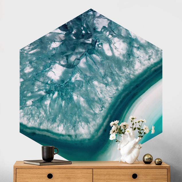 Wallpapers natural stone Turquoise Crystal