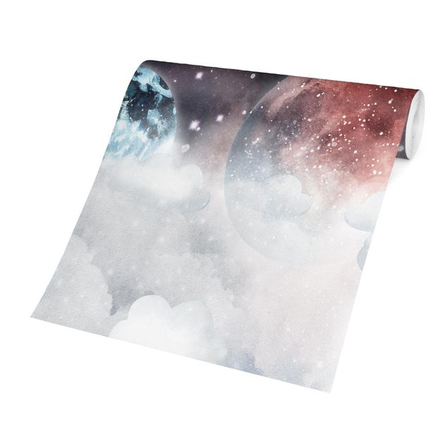 Peel and stick wallpaper Universe Enveloped In Clouds