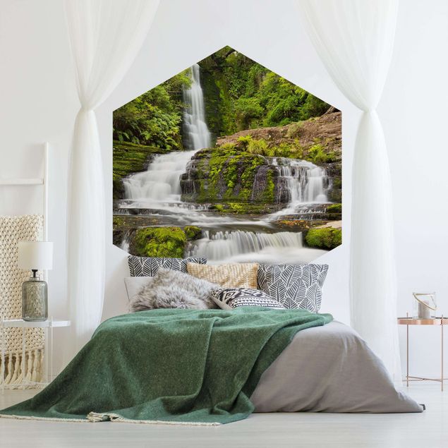 Wallpapers modern Upper Mclean Falls In New Zealand