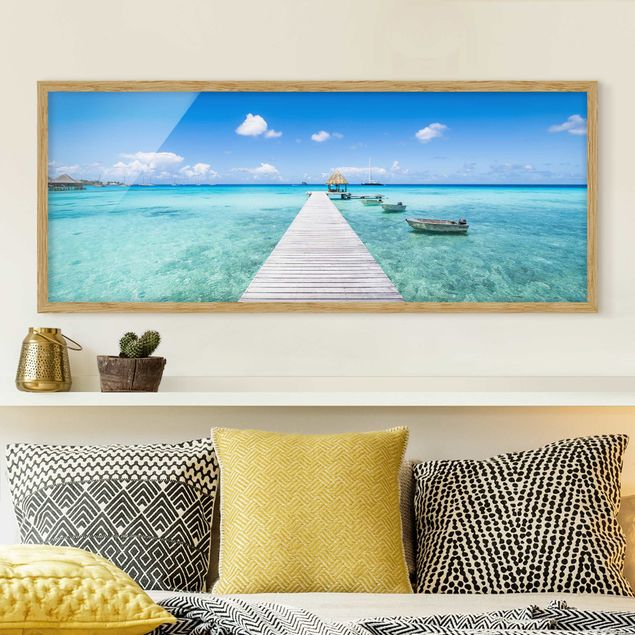 Framed beach pictures Tropical Vacation