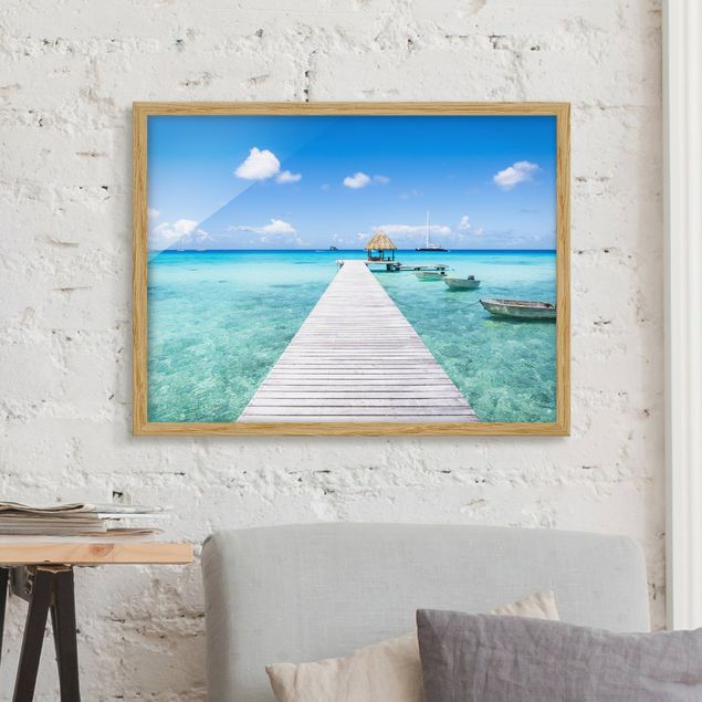 Framed beach pictures Tropical Vacation