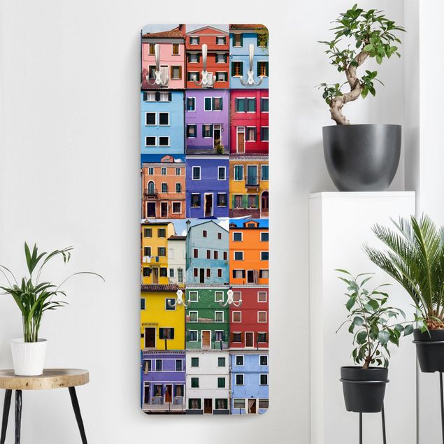 Wall mounted coat rack architecture and skylines Venetian Homes