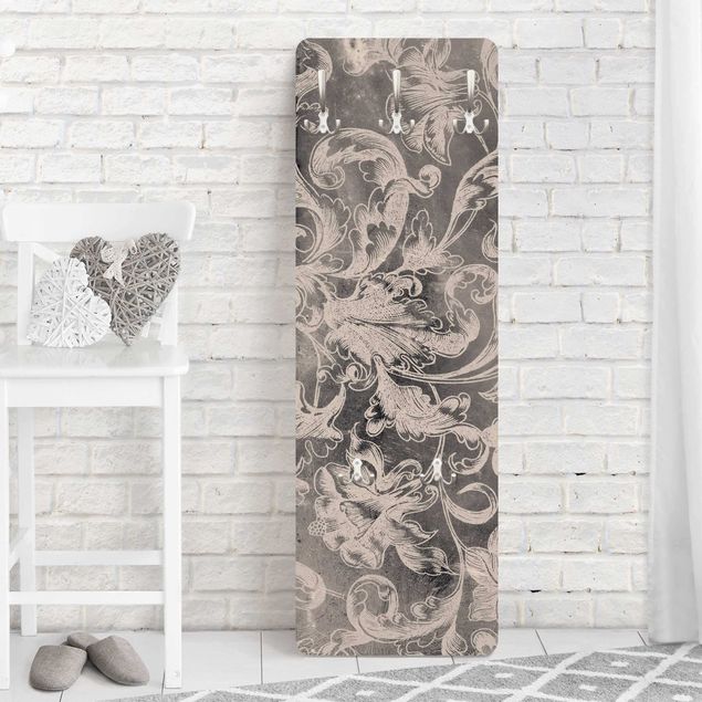 Wall mounted coat rack flower Withered Flower Ornament I