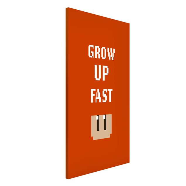 Magnet boards sayings & quotes Video Game Grow Up Fast In Red