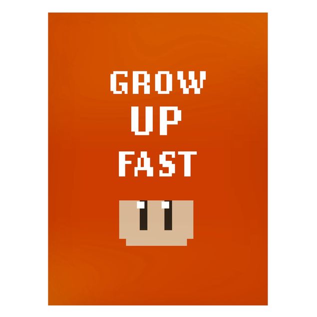 Framed quotes Video Game Grow Up Fast In Red