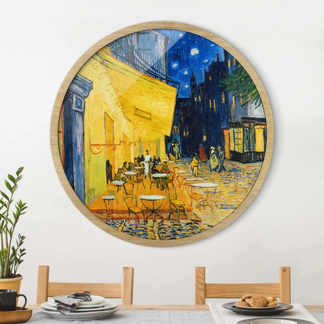 Pointillism artists Vincent Van Gogh - Cafe Terrace In Arles