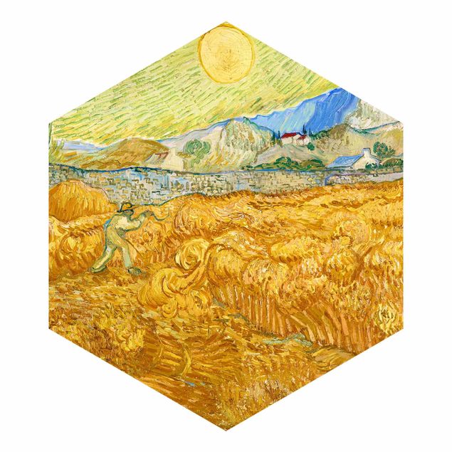 Wallpapers modern Vincent Van Gogh - Wheatfield With Reaper