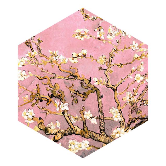 Wallpapers flower Vincent Van Gogh - Almond Blossom In Antique Pink