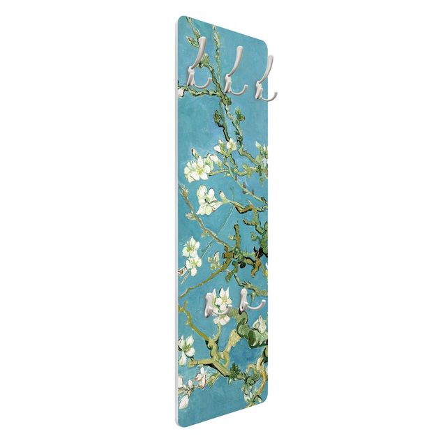 Wall mounted coat rack flower Vincent Van Gogh - Almond Blossom