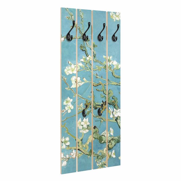Wall mounted coat rack flower Vincent Van Gogh - Almond Blossom