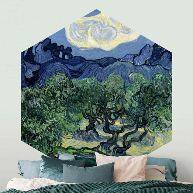 Pointillism Vincent Van Gogh - Olive Trees