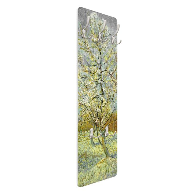 Wall mounted coat rack landscape Vincent van Gogh - Flowering Peach Tree