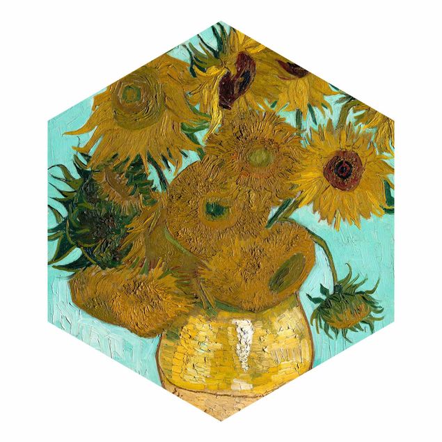 Post impressionism Vincent Van Gogh - Vase With Sunflowers