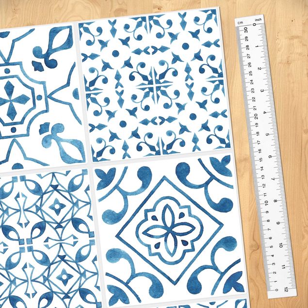 Wallpapers patterns Tile Pattern Blue White
