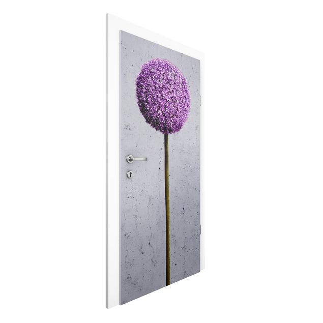 Door Wallpapers flower Allium Round-Headed Flower