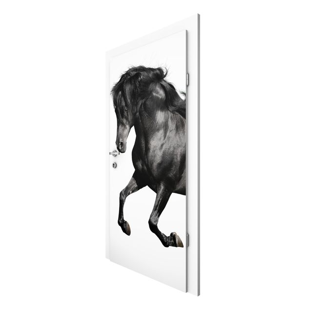 Door Wallpapers junior room Arabian Stallion