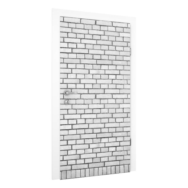 Brick effect wallpaper Brick Wallpaper White London