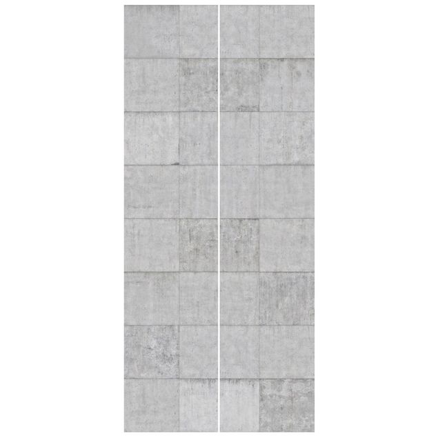 Wallpapers patterns Concrete Brick Look Grey