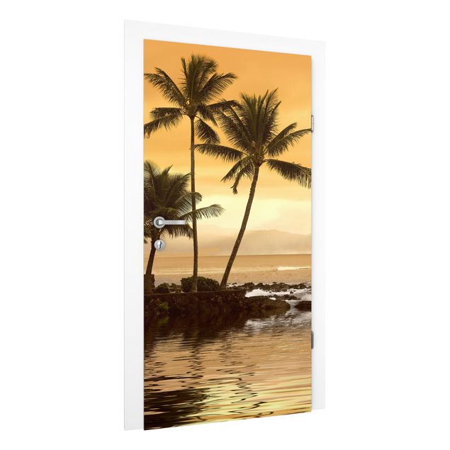 Wallpapers coast Caribbean Sunset I