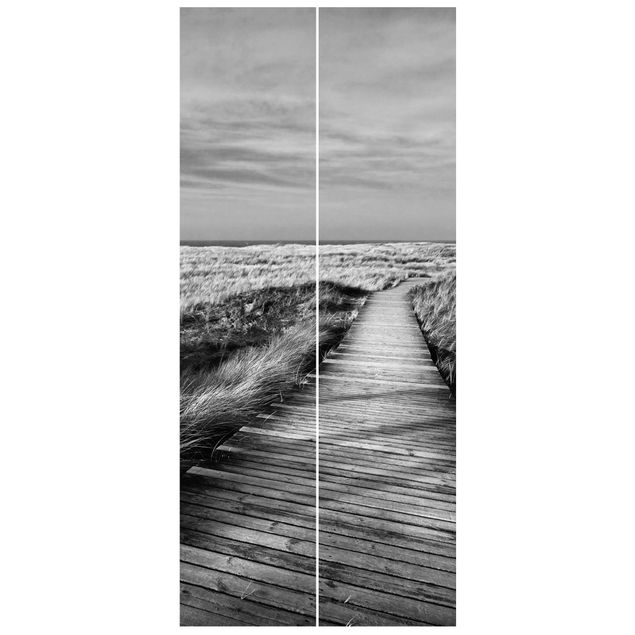 Wallpapers black and white Dune Path On Sylt II
