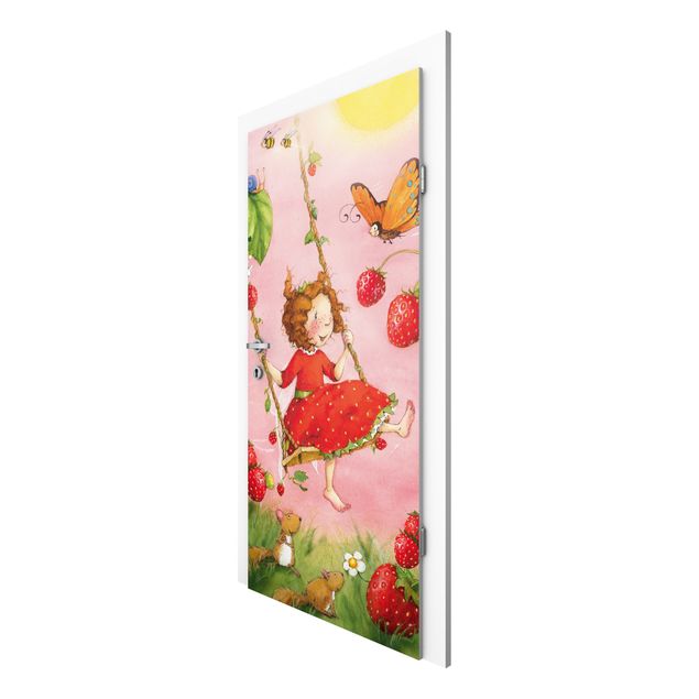 Door Wallpapers junior room Little Strawberry Strawberry Fairy - Tree Swing
