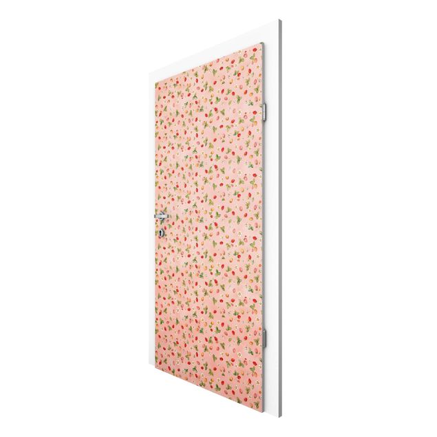 Contemporary wallpaper Little Strawberry Strawberry Fairy - Strawberry Flowers