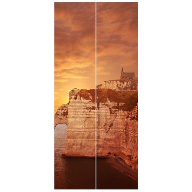 Door Wallpapers landscape Sunrise In Etretat