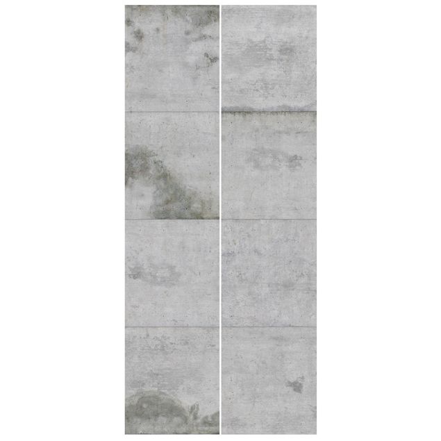 Stone effect wallpaper Big Concrete Slabs