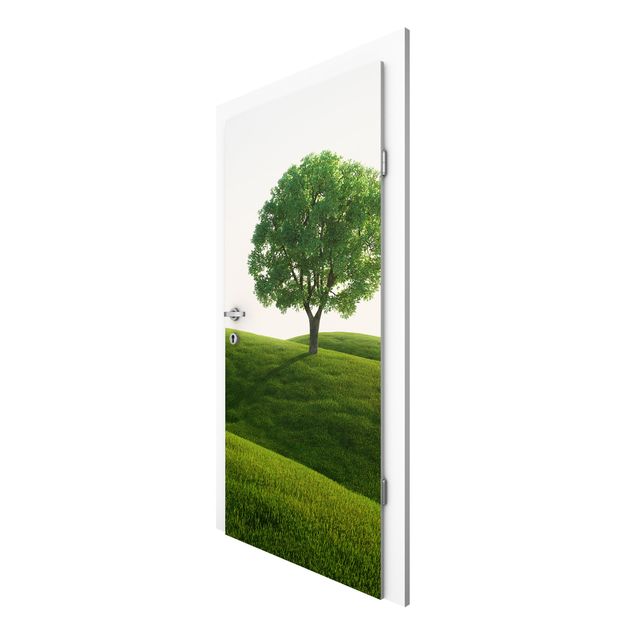 Door Wallpapers forest Green Tranquility